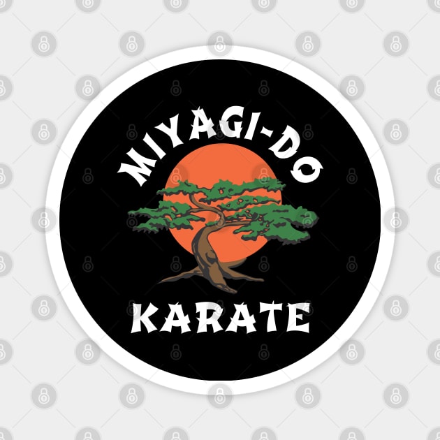 Vintage Miyagi-Do T-Shirt Karate Bonsai Tree Magnet by Pannolinno